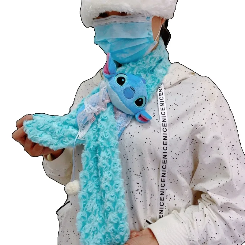 ديزني غرزة العصرية أفخم وشاح أنيمي شخصية فتاة لطيف سوبر وشاح ناعم الصبي تنوعا وشاح دافئ هدية عيد ميلاد الأطفال