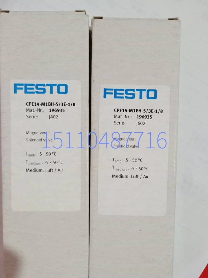 New Festo FESTO Pneumatic Solenoid Valve MFH-3-1/2-S-EX 535902 In Stock