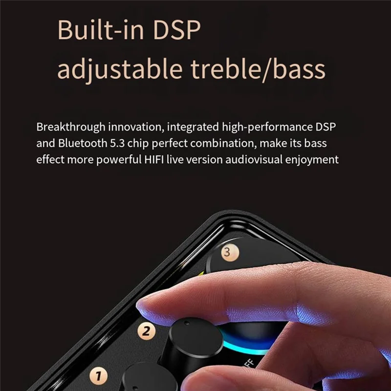 

ABMF-Mini Small Power Amplifier Audio Power Amplifier 100Wx2 Fever-Grade Home Stereo Bluetooth Power Amplifier 5.3 Us-Plug
