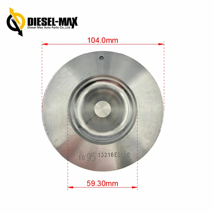 TAIWAN DIESEL-MAX N04C-TS 13216-E0010 Auto Engine Systems Piston Parts For HINO Diesel Engine