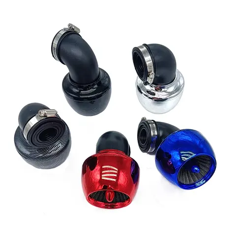 Motorfiets Luchtfilter Kit 28/35/42/48mm Sport High Flow Luchtfilter Intake voor Moto bromfiets ATV JOG Cygnus Force
