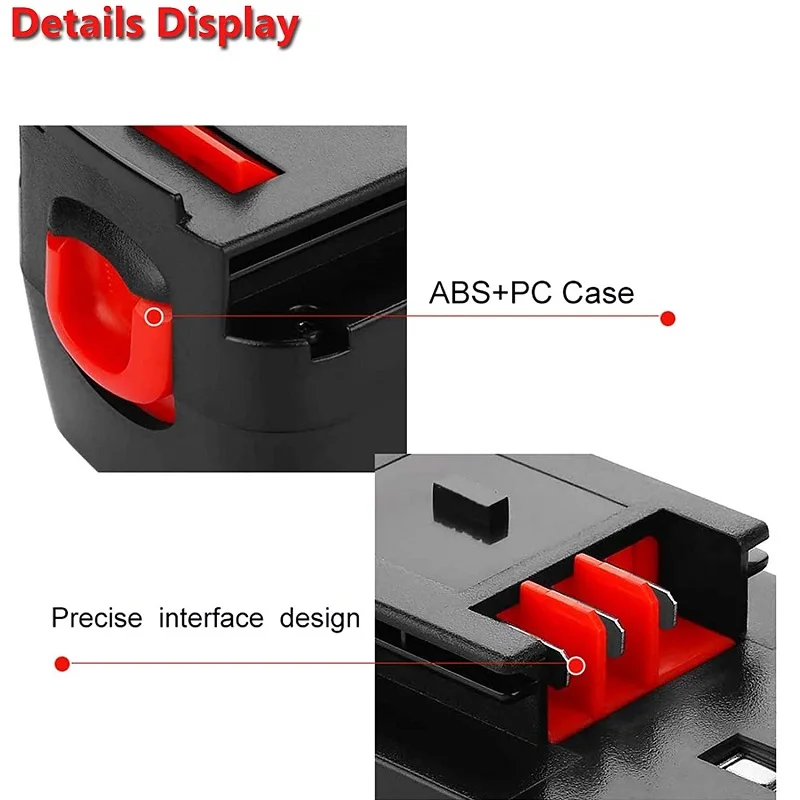 6.8Ah 18V A18 Battery Compatible with Black Decker HPB18-OPE 18-Volt Slide Pack Battery HPB18 244760-00 A1718 FS18FL FSB18