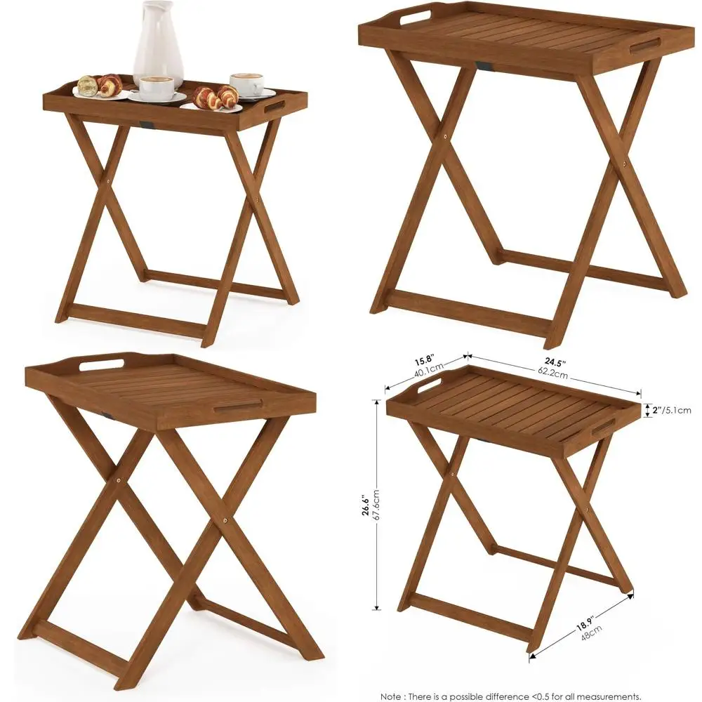 

Large Natural Tioman Outdoor Hardwood Tray Table G19557