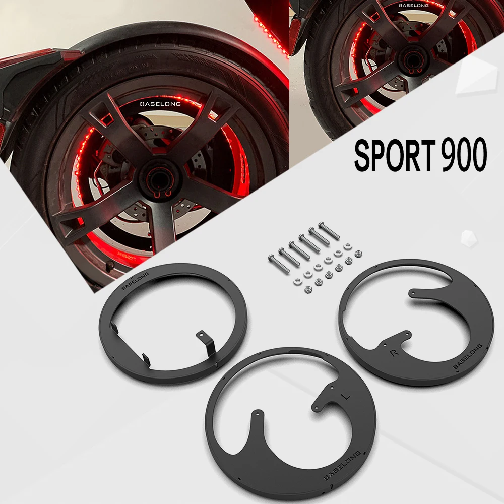 

For Can-Am Ryker All Models STD 600 STD 900 2019 2020 2021 2022 2023 Stainless steel Motorcycle Accessories Wheel Ring DIY Kit