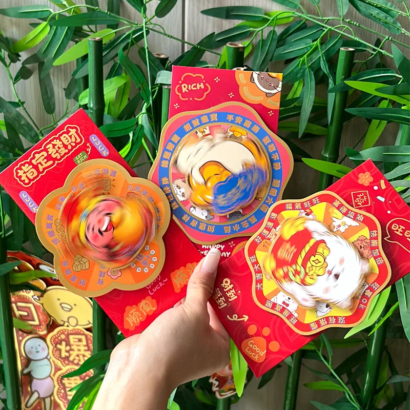 New Rotating Red Envelope Bag 2025 Snake Year Lucky Gifts for Kids the God of Wealth Red Envelopes Spring Festival Supplies - Image 2