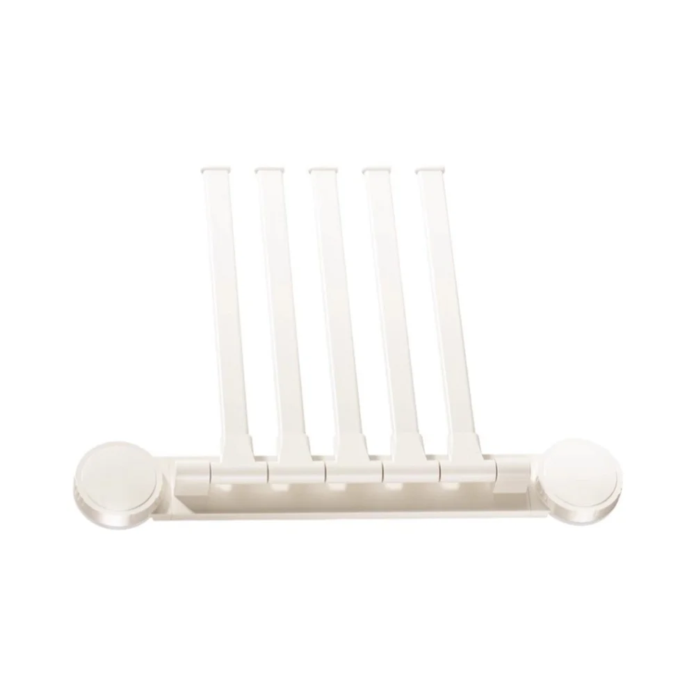 Compact Rotating Towel Rack with Strong Adhesion Suction Cups for Bathroom Kitchen Use Space Saving Foldable Design