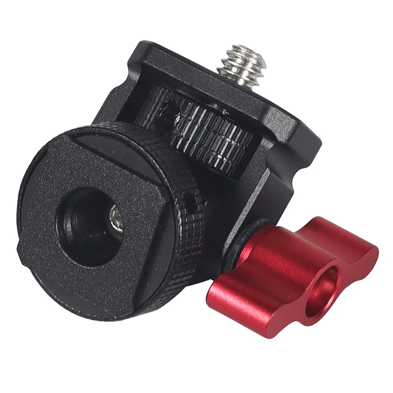 Monitorständerhalter, EVF-Halterung mit Kaltschuh, 1/4 Zoll Schraube, ARRI-Positionierungsstift, 3/8 Zoll Loch, für DSLR-Kamera, Feldblitzlichthalterung – Detail 30