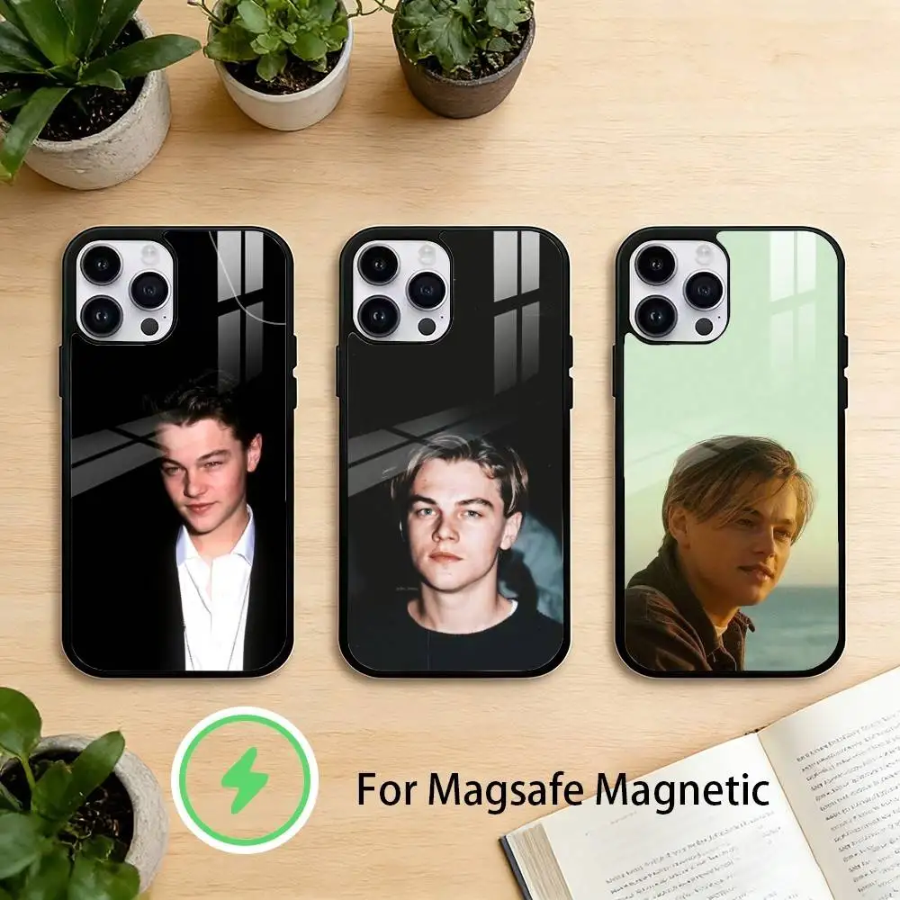 

L-Leonardo DiCaprio Phone Case For iPhone 17/16/15/14/13/12/Plus/Pro/Max for Magnetic Wireless Charging