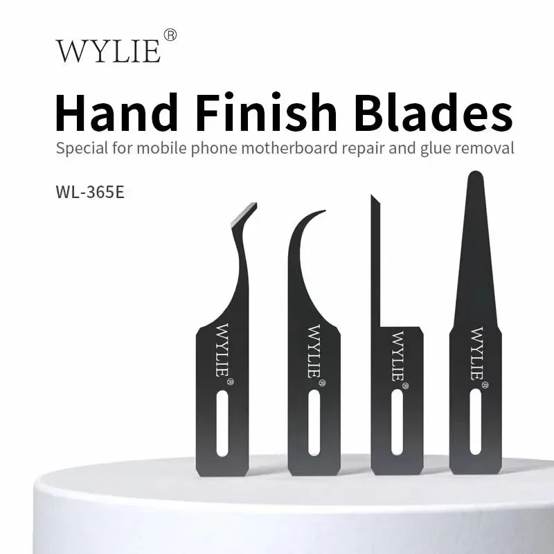 WYLIE WL-365E 4 IN 1 Multifunctional Glue Removal Blade Hand Grinding Hardness Flexibility Motherboard CPU IC Disassemble Tools