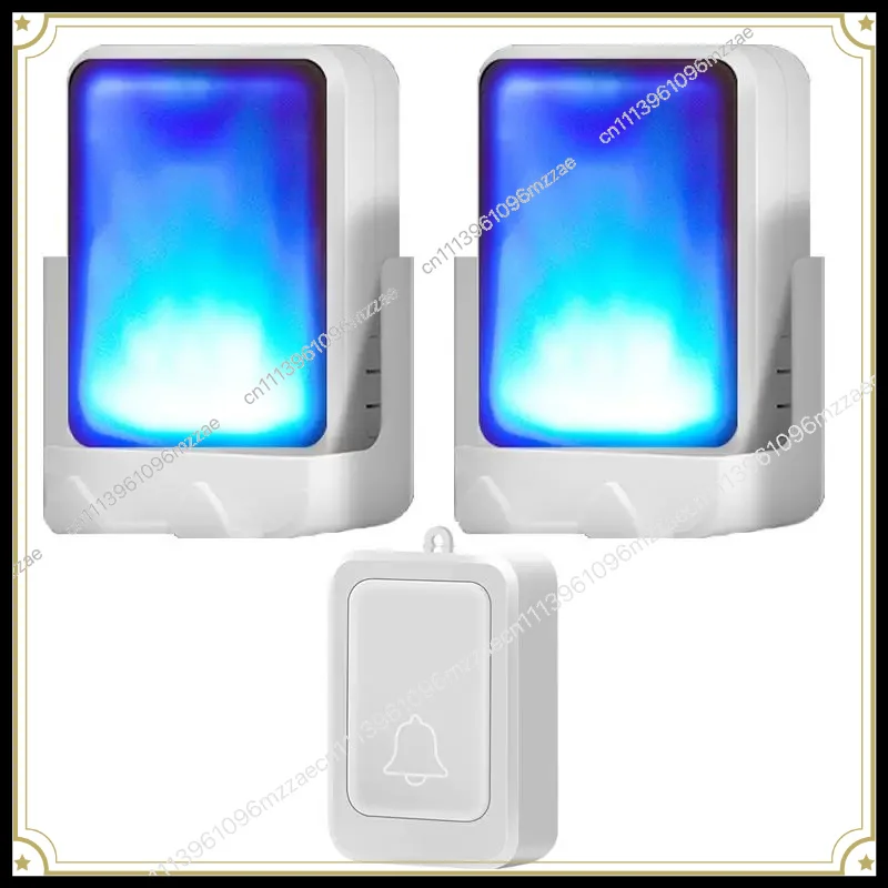DC Battery Wireless Home Doorbell, Colorful Strong Flash One-click Distress Bell, Elderly Beeper