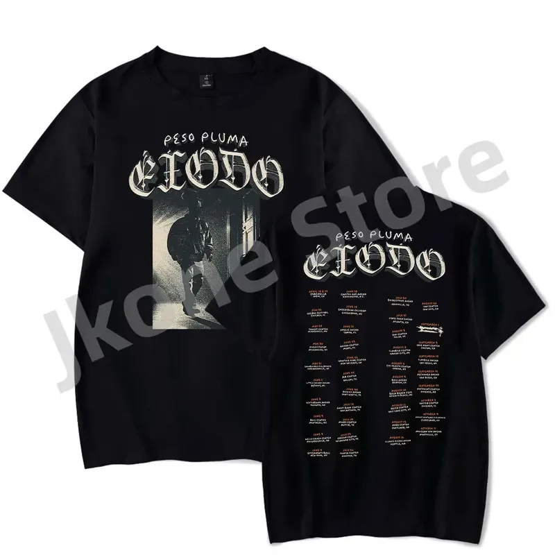 Peso pluma Exodo tour T-shirts Genesis merch tee women men fashion casual hiphop short sleeve tshirts