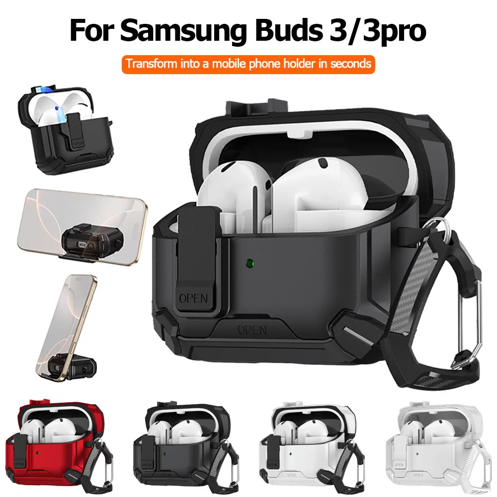 Magnetic Automatic Switch Earphone Case For Samsung Galaxy Buds 3 Pro Buds3 Wireless Charging Headphone Cover Sleeve Shockproof - view 2