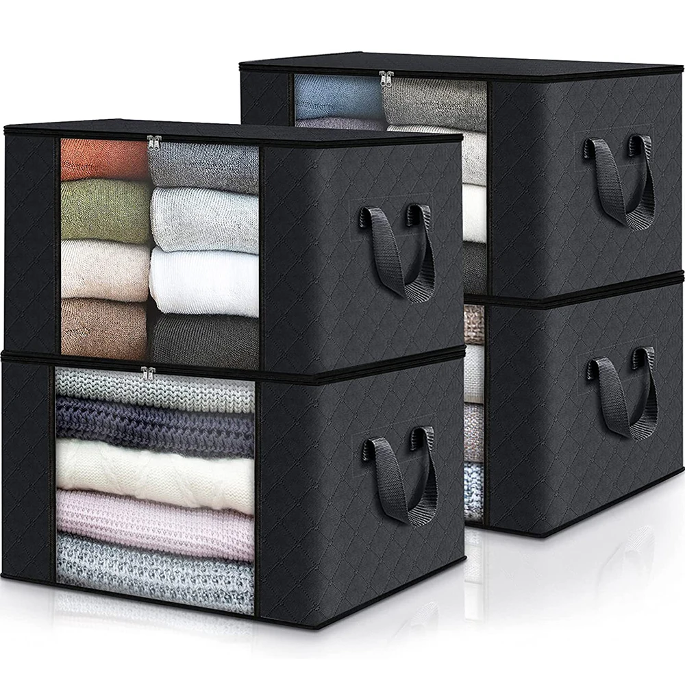 New Large Capacity Clothes Storage Bag Foldable Blanket Storage Containers for Organizing Bedroom Closet