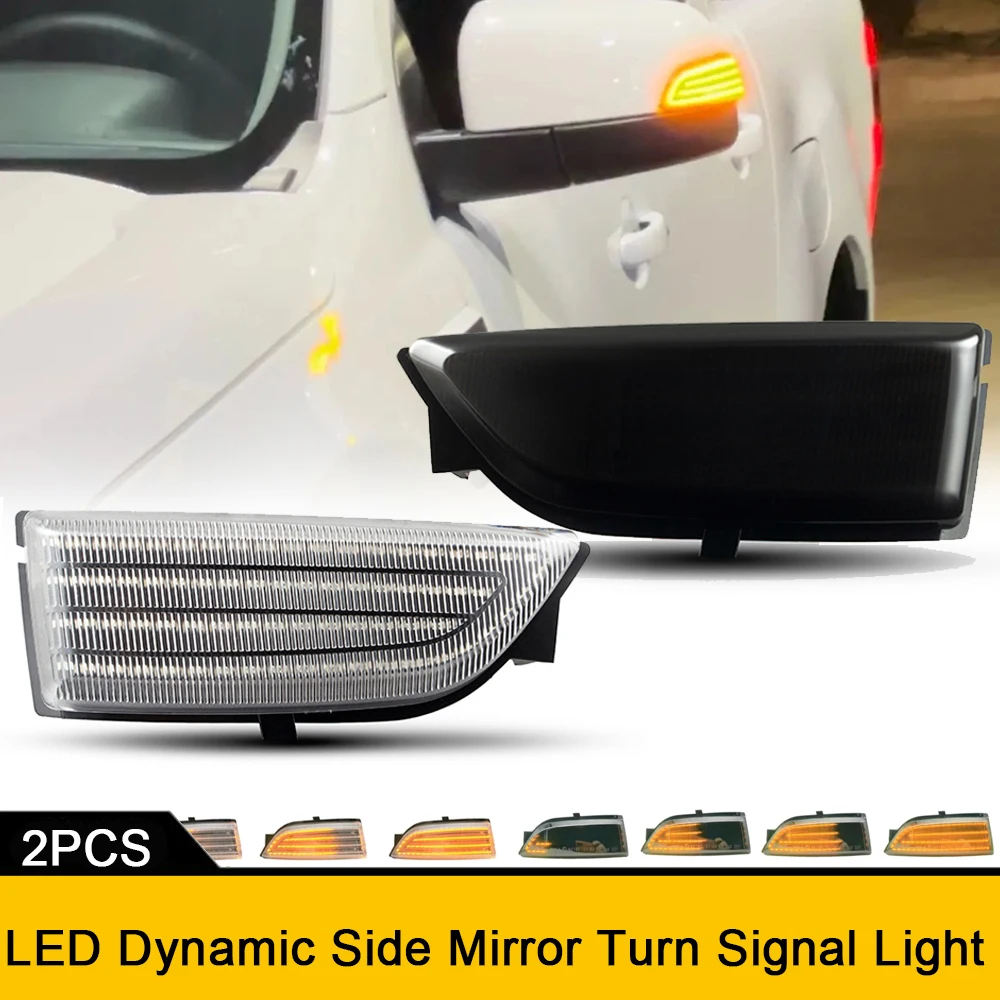 2x LED Repeat Blinker Side Mirror Marker Light No Error For Ford Ranger T6 Raptor Wildtrak P375 Lariat Everest MK2 U375