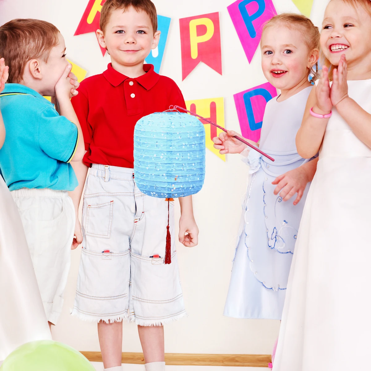 

3Pcs Creative Paper Lantern Wax Gourd Shape Festival Decoration Hollow Illuminated Lighting for Wedding Party Halloween