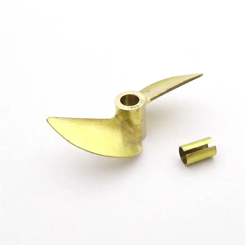 RC boat propeller copper 2-blades 42mm 48mm Copper Propeller 4mm 4.76mm 3/16