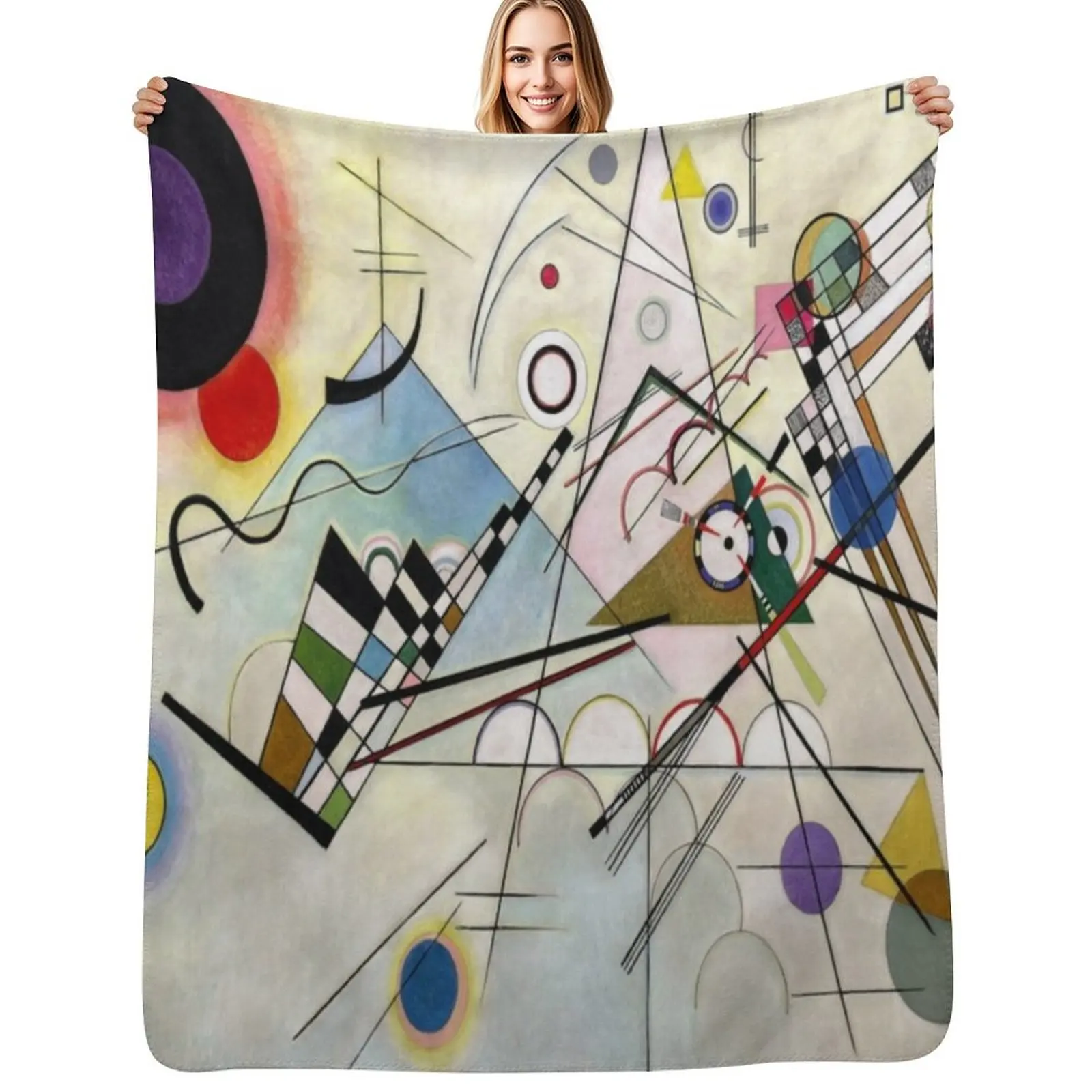 

Kandinsky luxury art Throw Blanket Year Round Soft Comfortable Blanket for Home