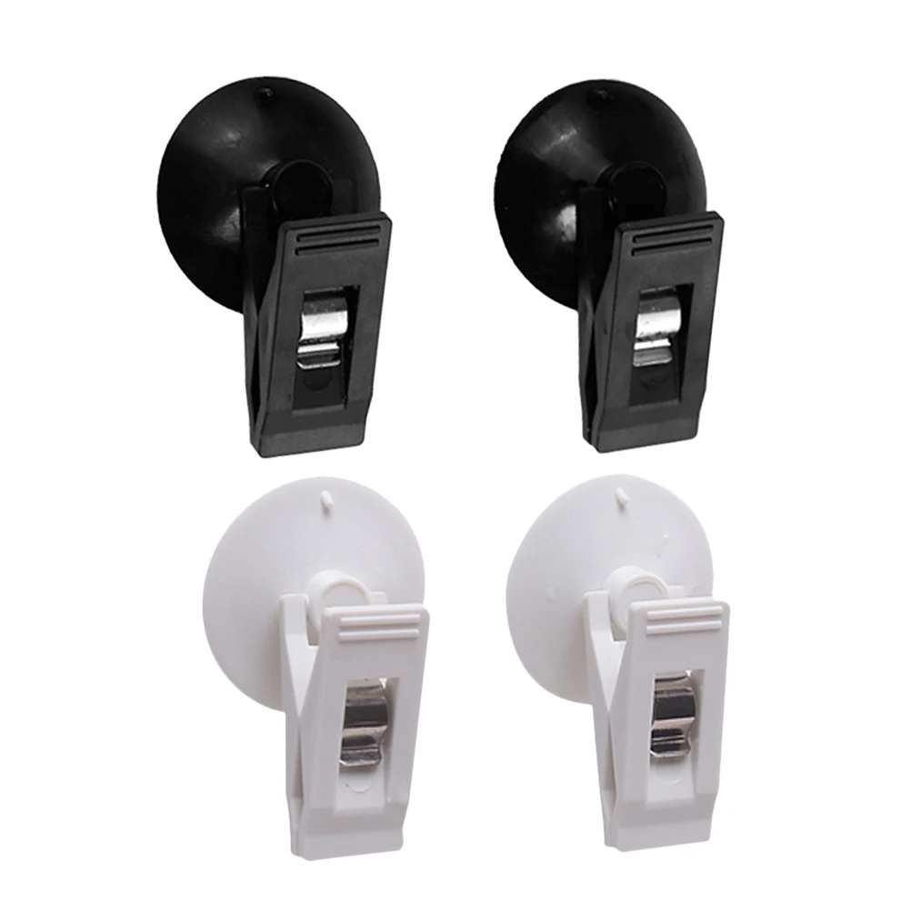 

2 Pair Cars Suction Cup Clip Window Clamps Automotive Clips Card Accessories for Fixing