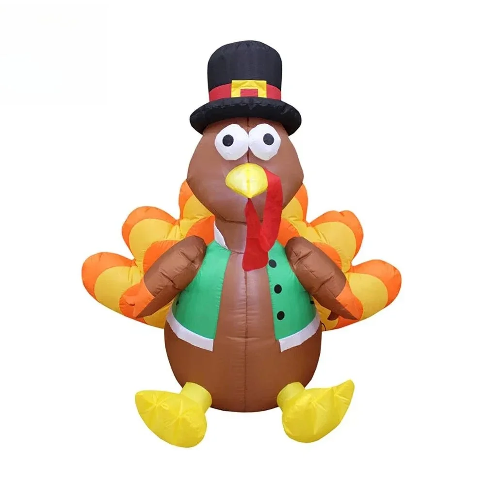 Happy Balloon Turkey Waterproof LED Advertising Display Perfect Thanksgiving Fall Outdoor Interior Decoration