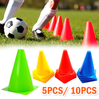 Plastic Soccer Cones Football Training Equipment 18cm Marking Cones Children Traffic Cone Agility Discs Obstacle Course Sports