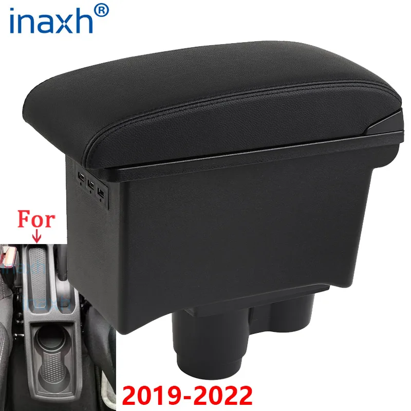 For Renault Duster Armrest For Dacia Duster Car Armrest Box 2019-2022 Center Console Storage Box Decoration Accessories leather