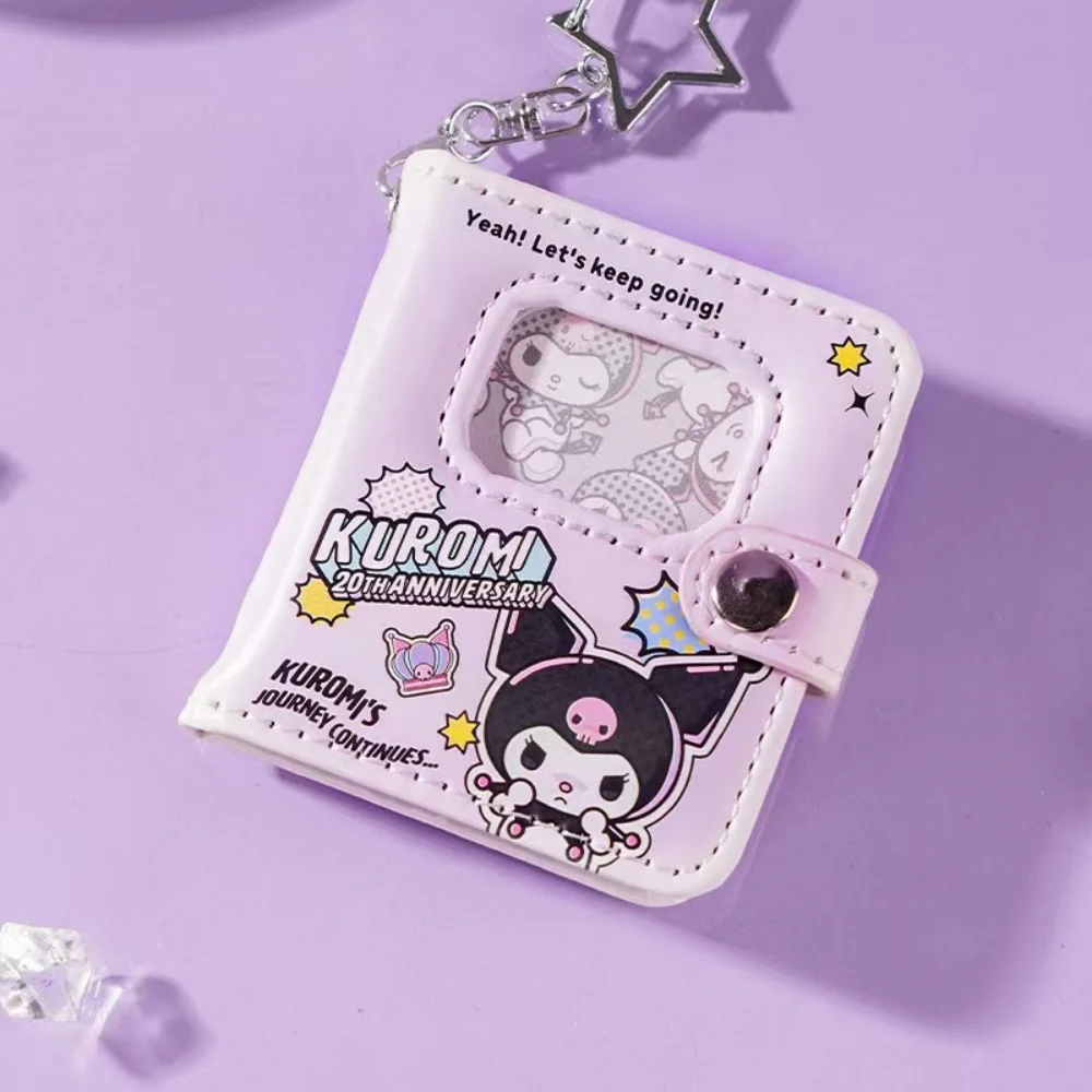 

Натуральная мини-ноутбук Sanrio Kuromi Kawaii из искусственной кожи, креативный портативный планировщик, студенческие канцелярские принадлежности с героями мультфильмов, подарки для девочек