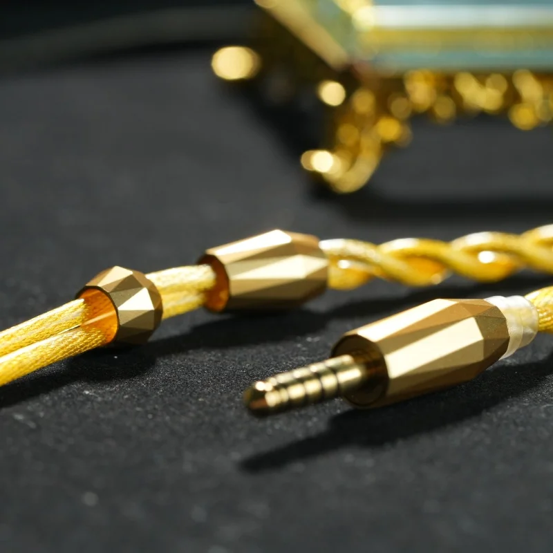 XINHS H06 HiFi-Upgrade-Kabel 2-adriges Litz-Koaxialdesign 7N Hochreines vergoldetes Kupfer-Audiokabel – Detail 7