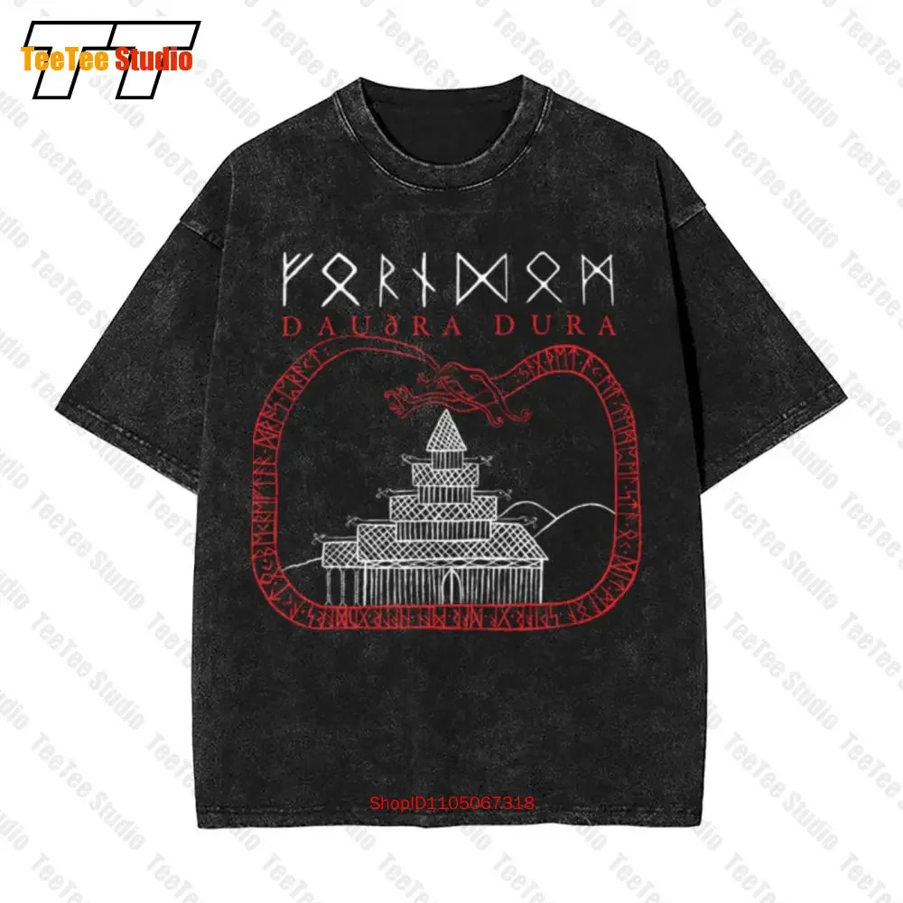 Forndom Daudra Dura The Chasm Urgehal Urfaust Inquisition Austere Vintage Oversized T-Shirt JITK
