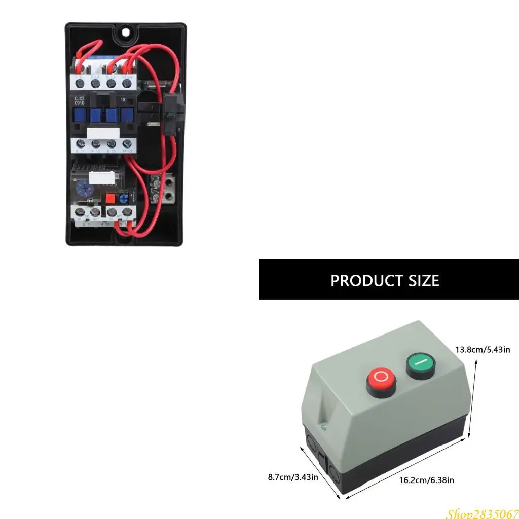 Waterproof Motor Starter Switches Box 220V Single Phase Motor Starter Replacement Motor Protector Enduring 831F