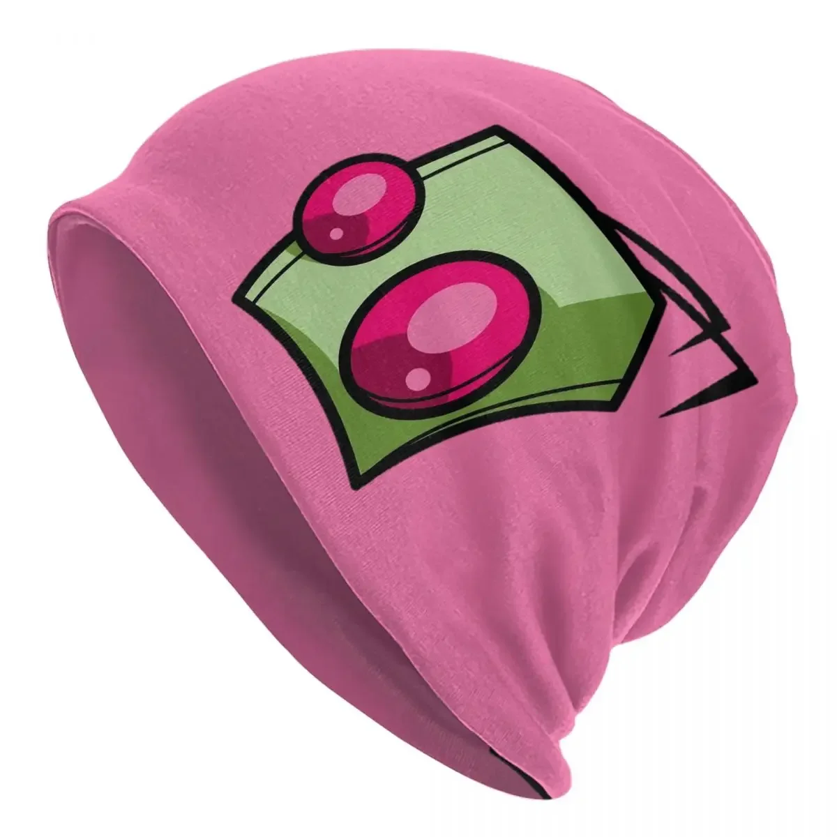 Casual Cute Invader Zim Bonnet Knitted Hat Accessories Winter Warm Zim And Gir Skullies Beanies For Men