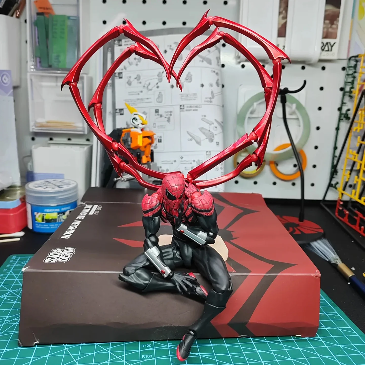 Muñeco de acción avanzado de Spider-Man a escala 1/12, modelo móvil de Otto Octavius Champa Parker con extremidades de acero. Como un regalo para coleccionistas de artículos de fans