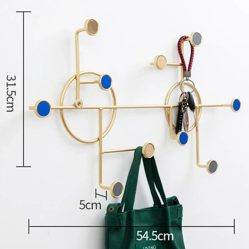 Nordic Metal Coat Rack Creative Wrought Iron Clothes Hanger Handcrafted Bag Stand Diverse Stylish Coat Holder