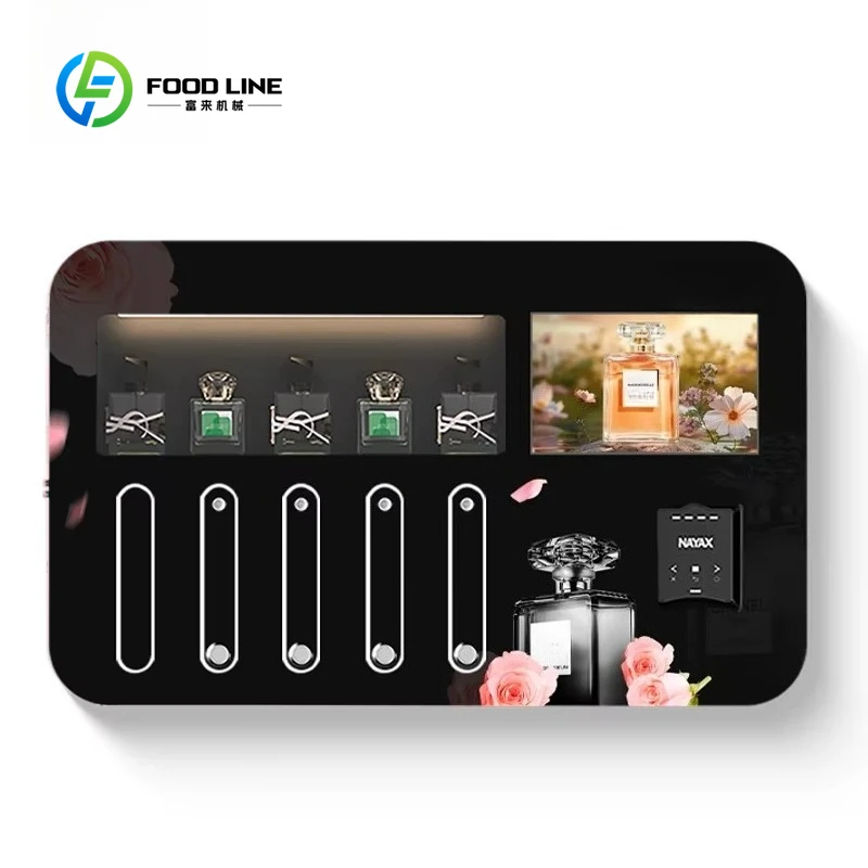 

Автомат по продаже парфюмерии с оплатой монетами и кредитными картами для любителей ароматов, торговых центров, отелей и салонов красоты