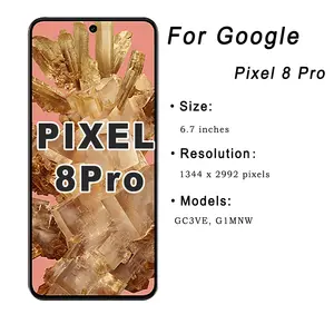 Bilashmart AMOLED With Fingerprint Google Pixel 8 Pro LCD Display Touch Screen Digitizer Assembly Replacement Google Pixel 8Pro LCD