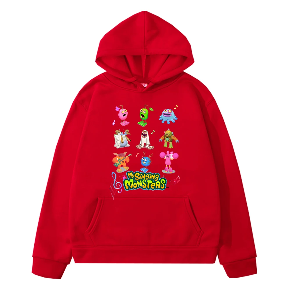 My Singing Monsters kids Anime hoodie Fleece sweatshirt kids clothes girls boys Kawaii Pullover y2k sudadera Children clothing