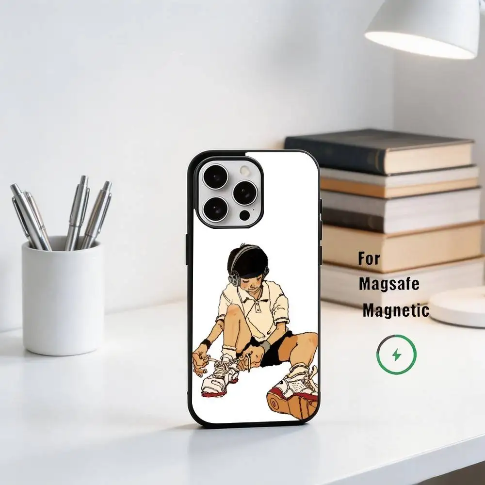 P-Ping Pong the A-Animation Phone Case For iPhone17,16,15,14,13,12,11 Plus,Pro Magnetic For Magsafe Wireless Charging