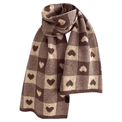 Autumn and Winter Scarf Long Blanket Love Scarf Winter Scarves and Wraps Gifts for Ladies and Girls