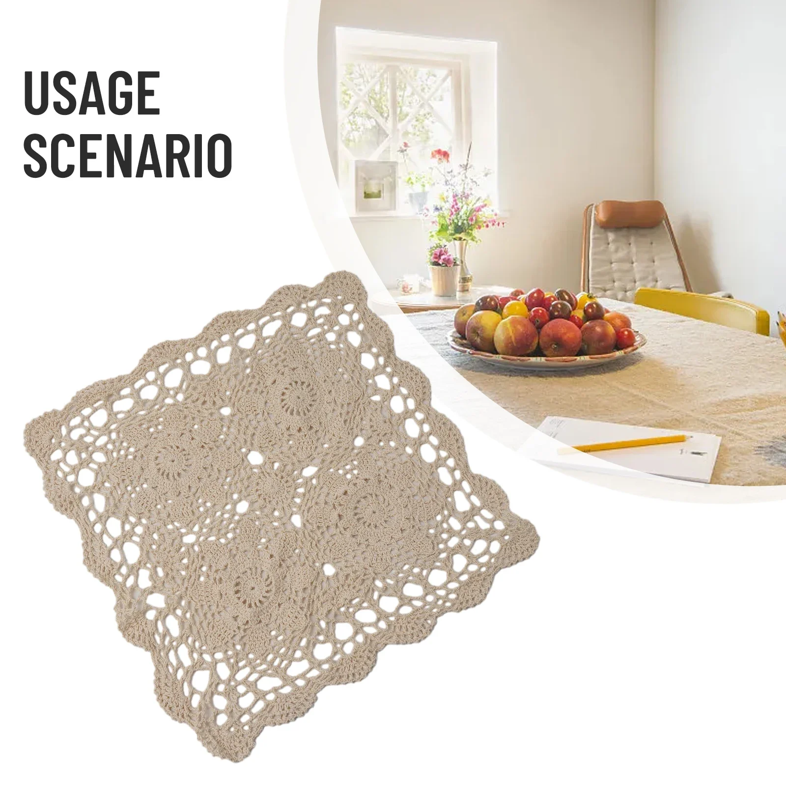 

Home DiningTable Cloth For Vintage Lace For Handmade Decorative Tablecloth Background Decoration Tool 40cm/60cm DIY Material