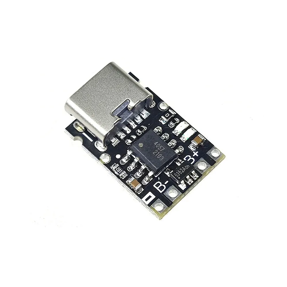 1-5 Stück TP4057 1A 3,7V Lithium-Akku Lade- und Entladeplatine mit Schutzfunktion Typ-C USB-C Li-Ionen-Akku Ladeplatine