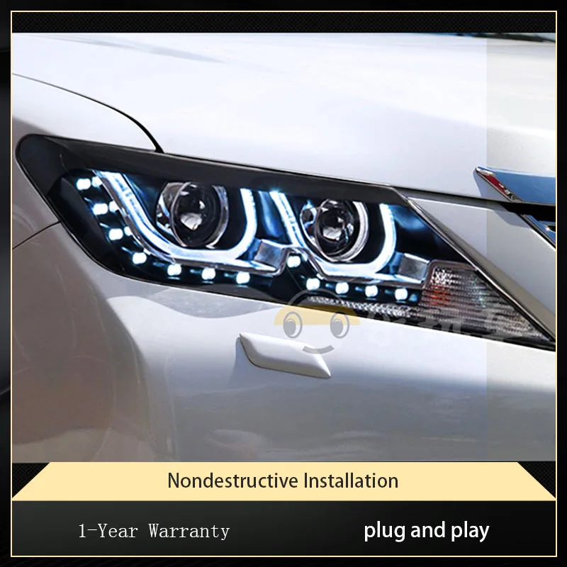 Car Lights For Toyota Camry 2012 2013 2014 LED Headlights Assembly Upgrade Projector Lens DRL Bi Xenon Signal Lamp Accessories