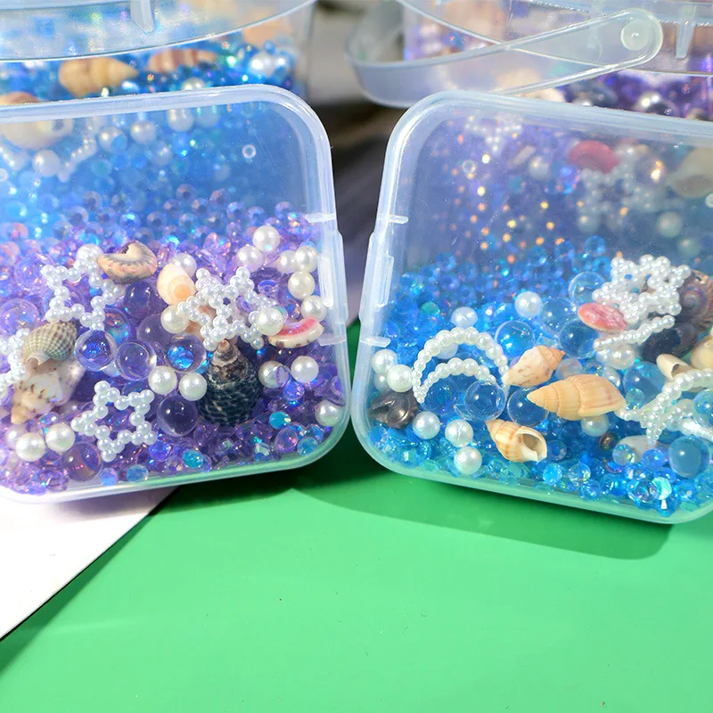 Bottled Ocean Epoxy Resin Filling Star Moon Conch Shaped Crystal Glitter Decorations for Clothing Wax Jewelry Nail DIY Crafts