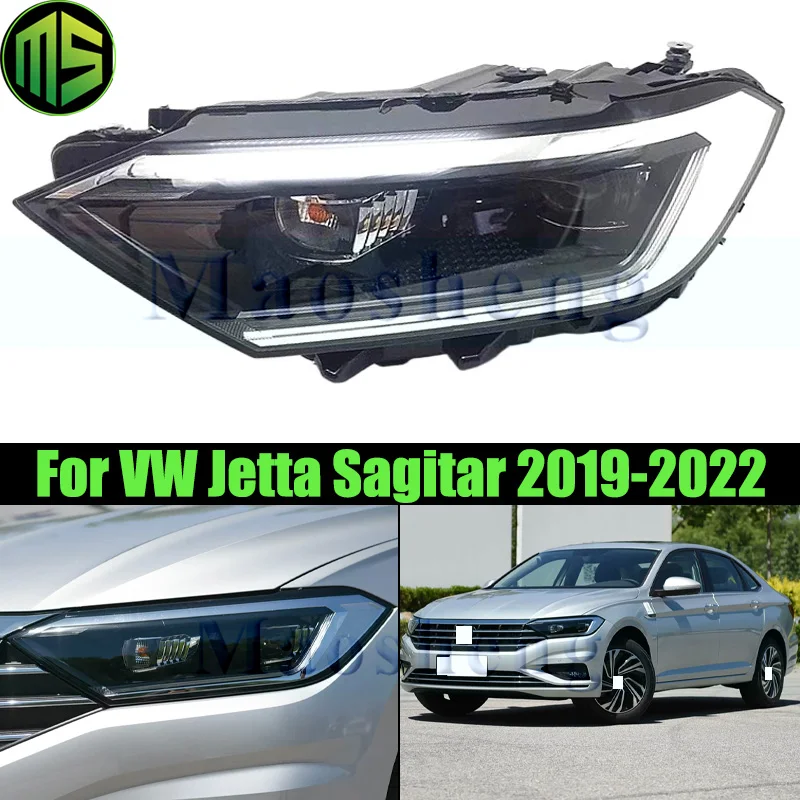 

Maosheng Front Bumper Head Light Head Lamp For VW Jetta Sagitar 2019-2022 Headlamp Headlight Front Turn Signal Light