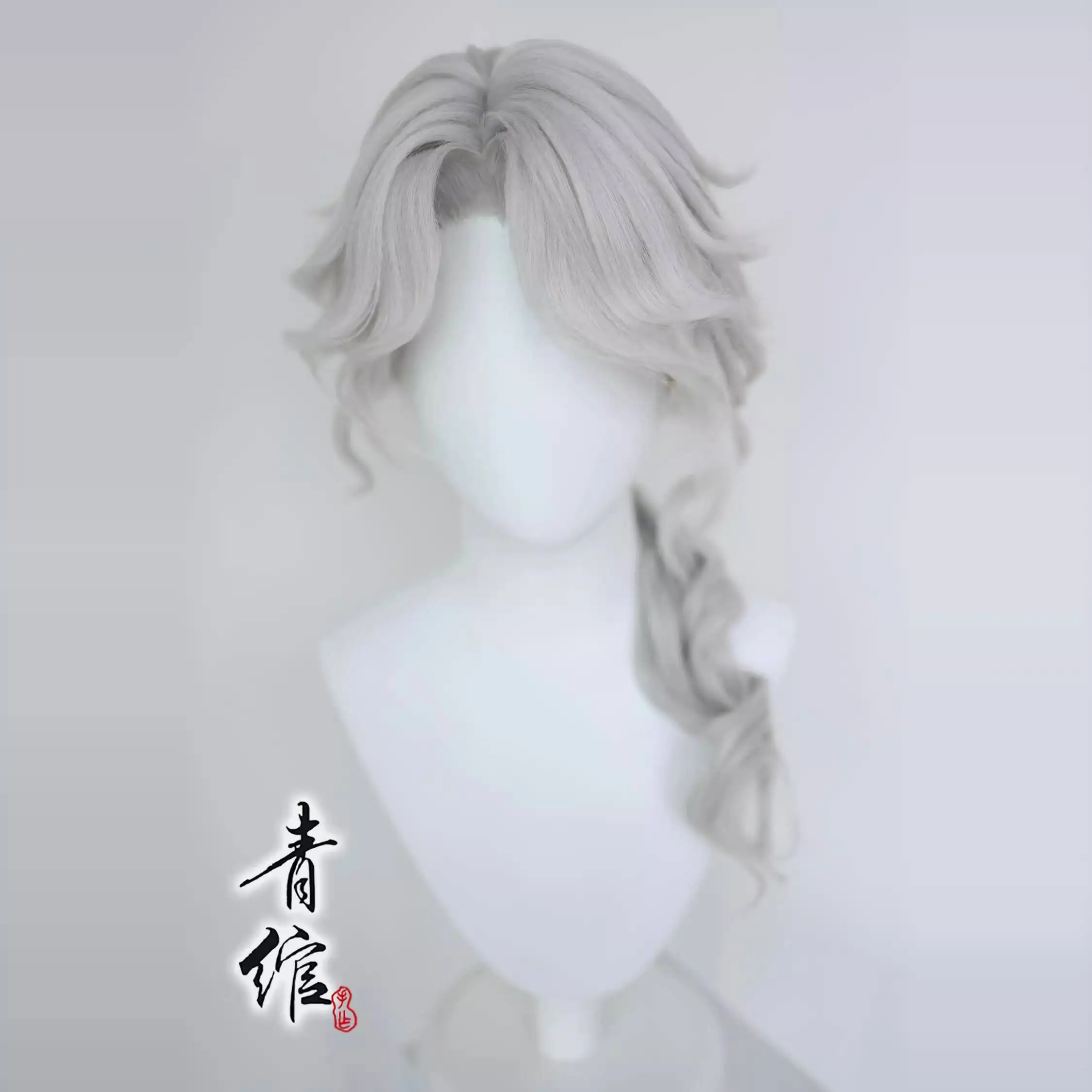 Identity V Frederick Kreiburg Silvery White Wig Cos Wig Cover Cosplay Halloween