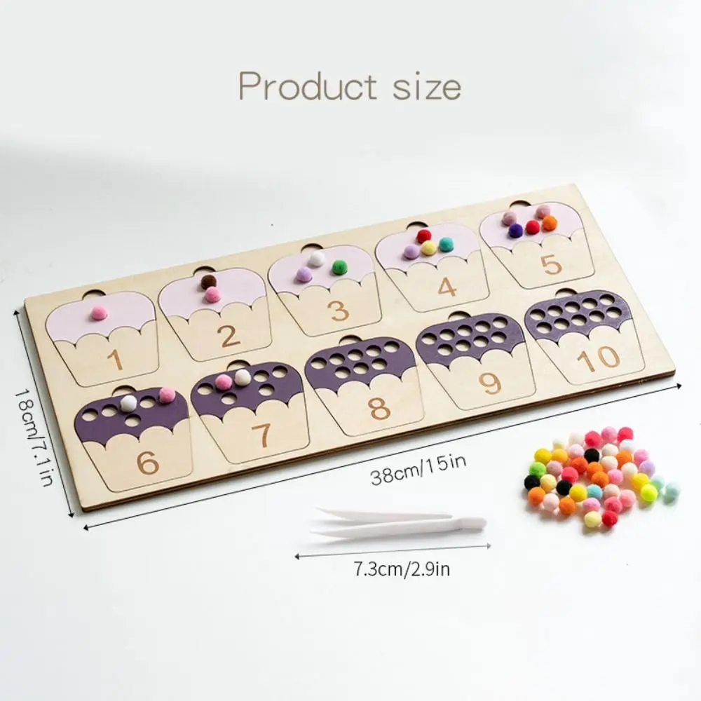 Holz Holz Positionierung Spiel Montessori Pädagogische Kinder Konzentration Training Spielzeug Lustige Bunte Farbe Sortierung Spiele