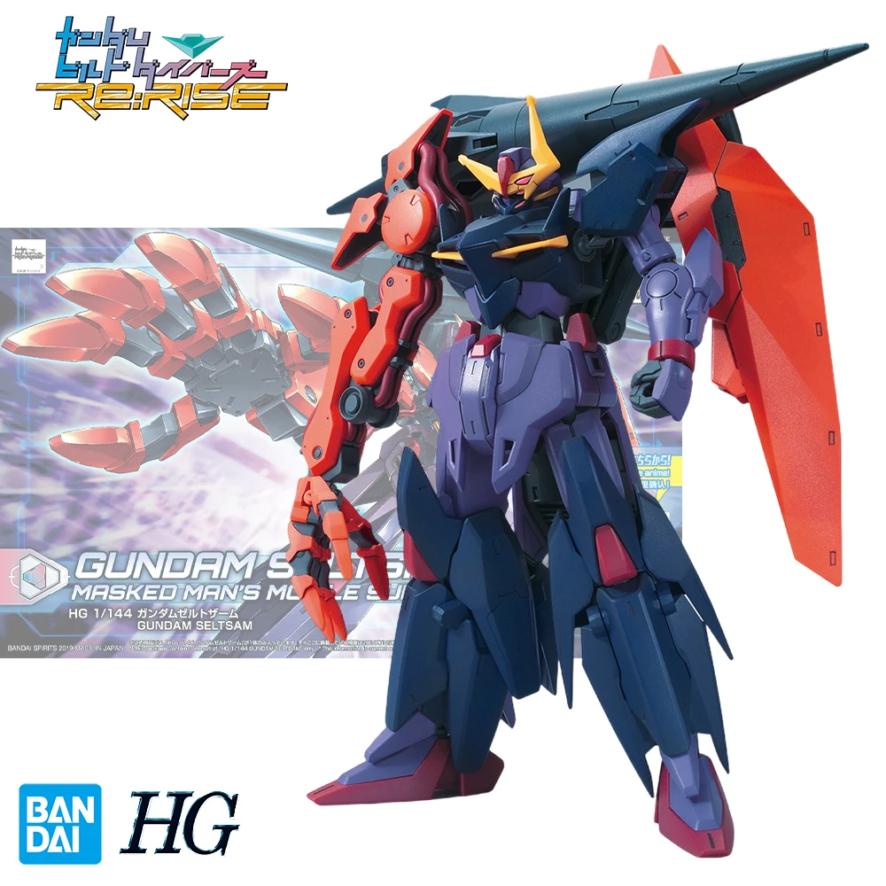 

Bandai оригинальный GUNDAM HG 1/144 GUNDAM SELTSAM маскарадный мужской мобильный Костюм Аниме экшн-фигурка Сборка игрушки модель Оригинальные подарки