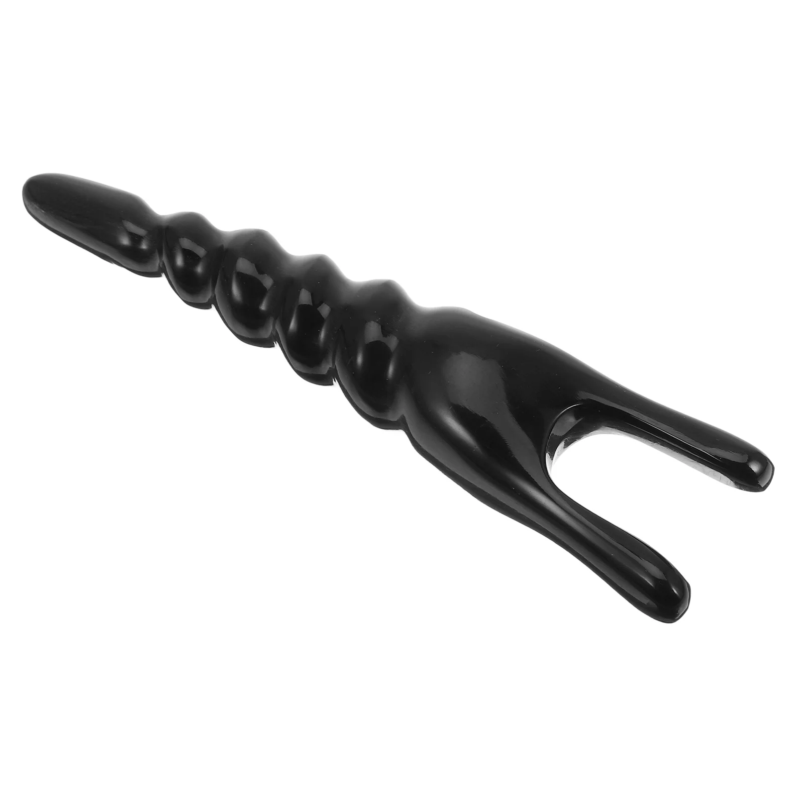 

1PC Portable Massage Pen Buffalo Horn Acupoint Stimulator Y-shaped Scraping Therapy Pen Creative Beauty Massage Stick Care Pen M