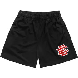 Pantalones cortos de fitness para hombre, shorts masculinos de malla transpirable para la playa, con diseño de la ciudad de Nueva YORK SKYLINE, 2024