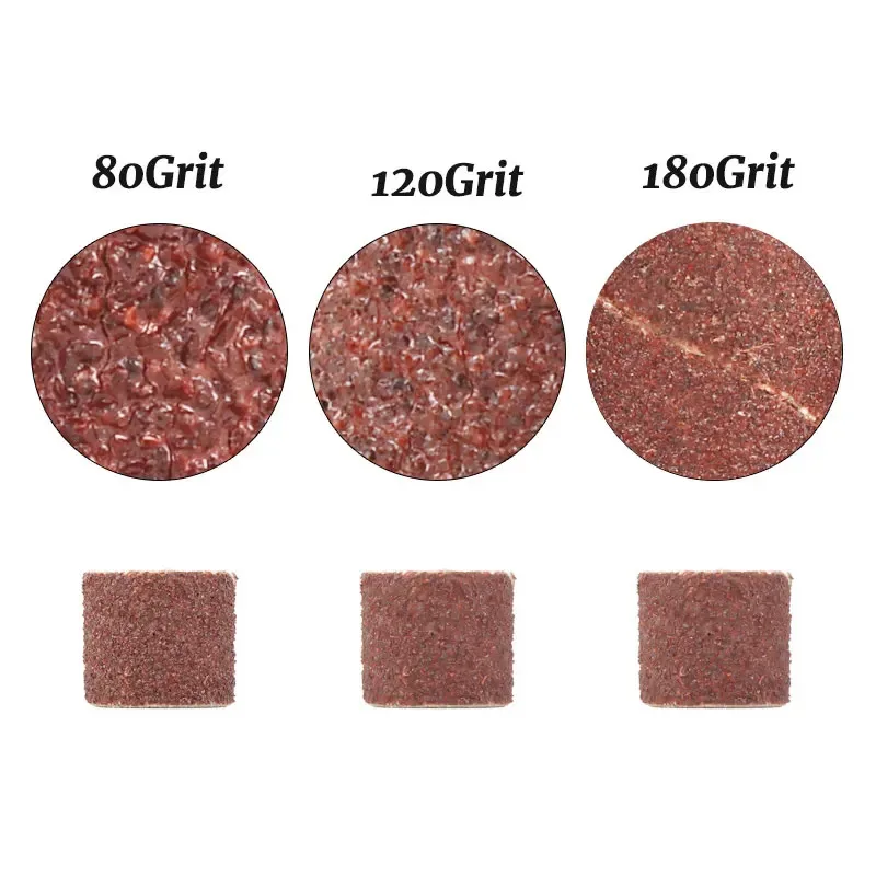

11/102 pieces#80#120#180 Sanding Band Sanding Drum Kit Grit for Dremel Sleeves For Electric Mini Angle Grinder Sanding Mandrels