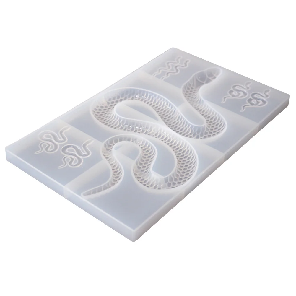 

Прочная силиконовая форма для подвески в виде змеи, гибкая эпоксидная форма для рукоделия «сделай сам», для изготовления ювелирных изделий, формы в форме подвески в виде змеи