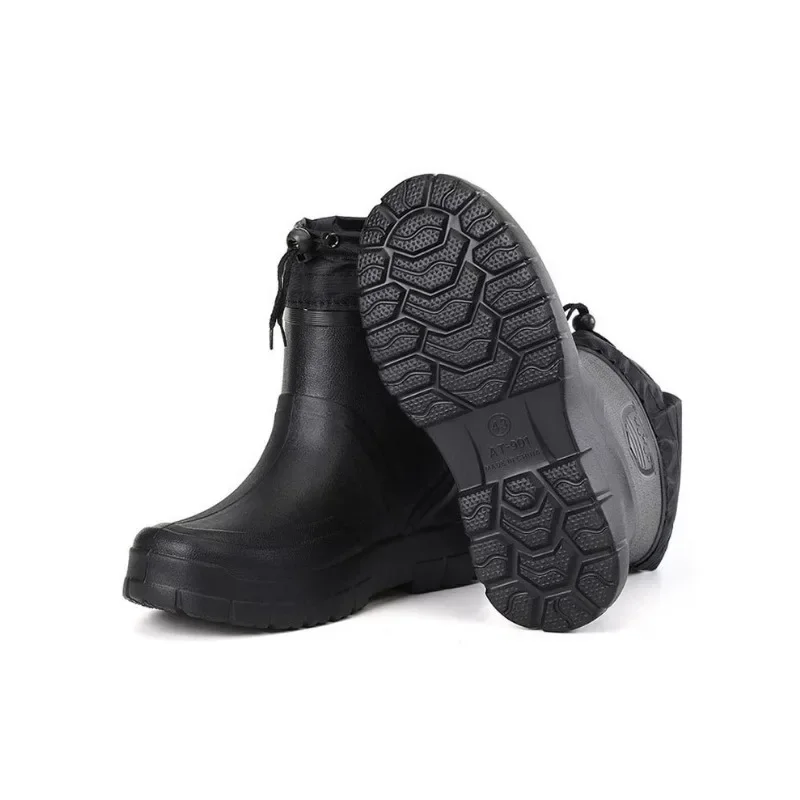2025 Men's Snow Boots Outdoor Waterproof Fishing Winter Warm Ankle Boots for Men Thick Sole Non-slip Zapatillas Para Hombre Male